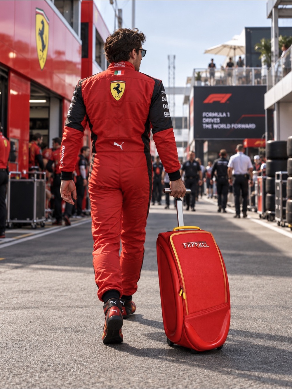 Official Team Ferrari Luggage